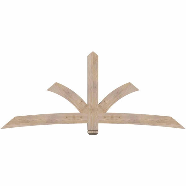 Ekena Millwork Davenport Smooth Timber Gable Bracket, Douglas Fir, 96"W x 40"H x 3 1/2"D x 5 1/2"F, 10/12 Pitch GBW096X40X0406DAV00SDF - main